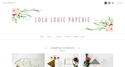 Desktop Screenshot of lolalouiepaperie.com